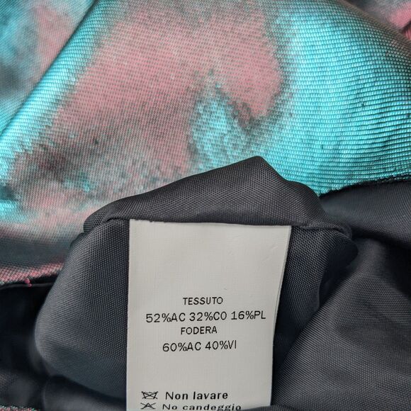 NWT PARAKIAN Formal Metallic Changeable Teal/Burgundy Fit & Flare Dress, Size 4 - Picture 15 of 15